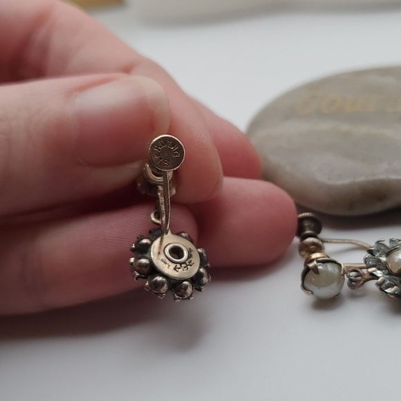 1c788cde4ef2c0535be14d1452be8a  Antique‎ Etruscan Style Cuernavaca Sterling Earrings E101